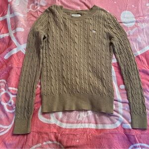 a&f knitted sweater